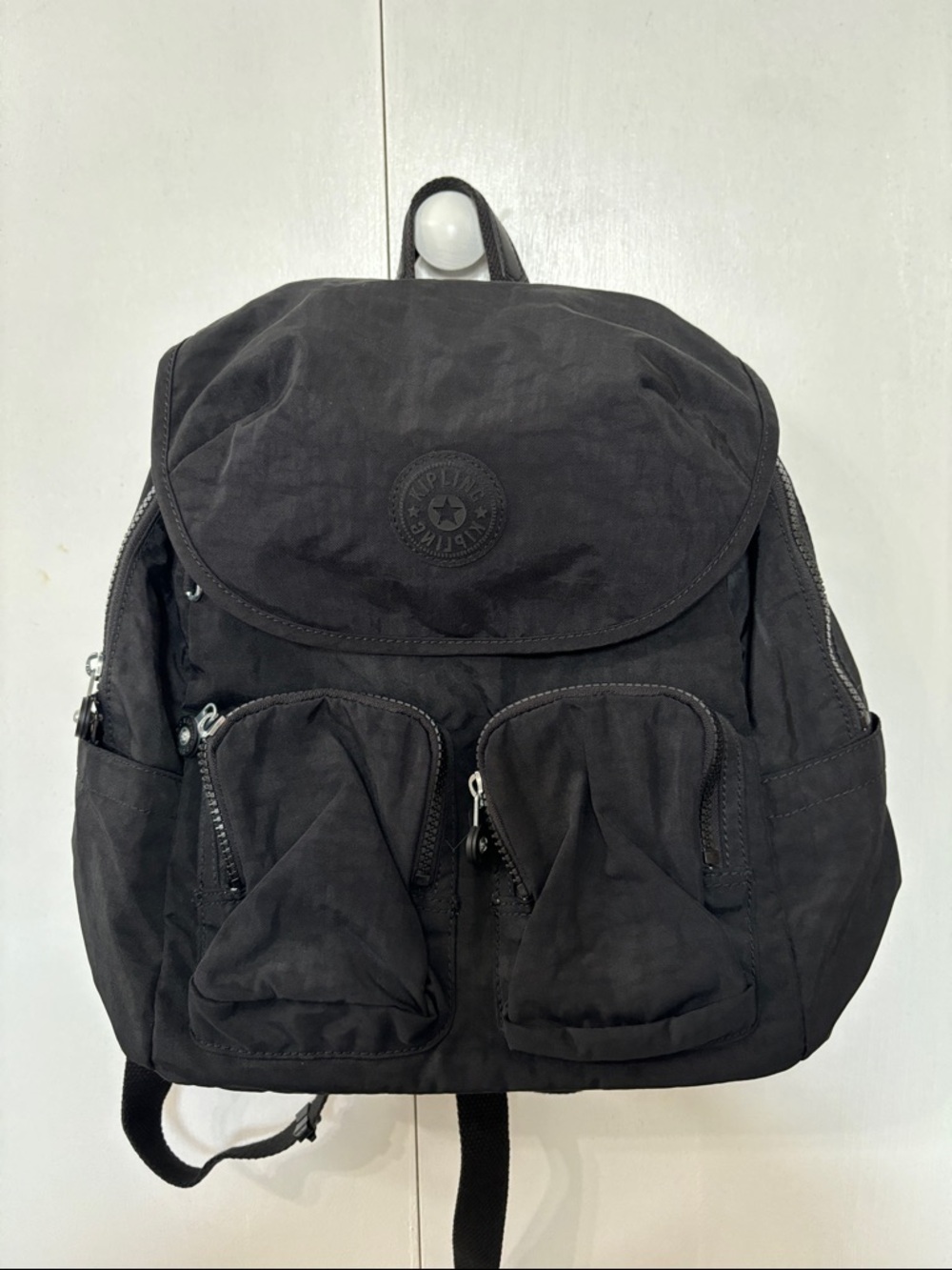 Kipling Black Nylon Utility Backpack
